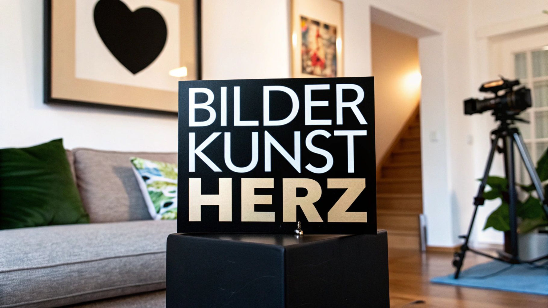 Bilder Kunst Herz als emotionale Wandgestaltung