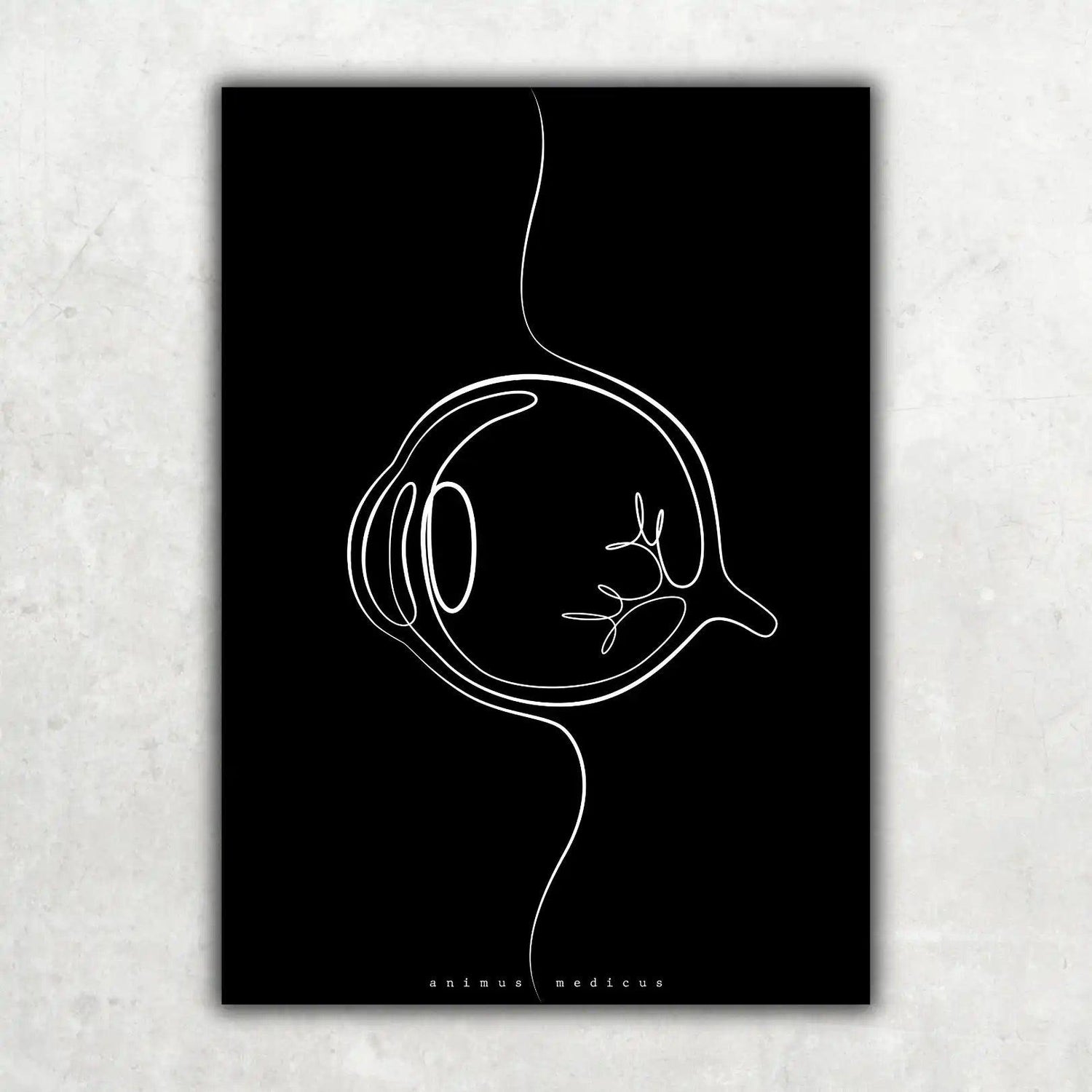 Augen Anatomie Minimalist Dark - Animus Medicus GmbH