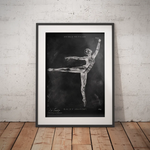 Ballett Anatomie Poster - Chalkboard - Animus Medicus GmbH