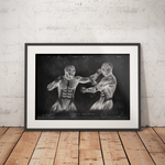 Boxer Anatomie Poster - Chalkboard - Animus Medicus GmbH