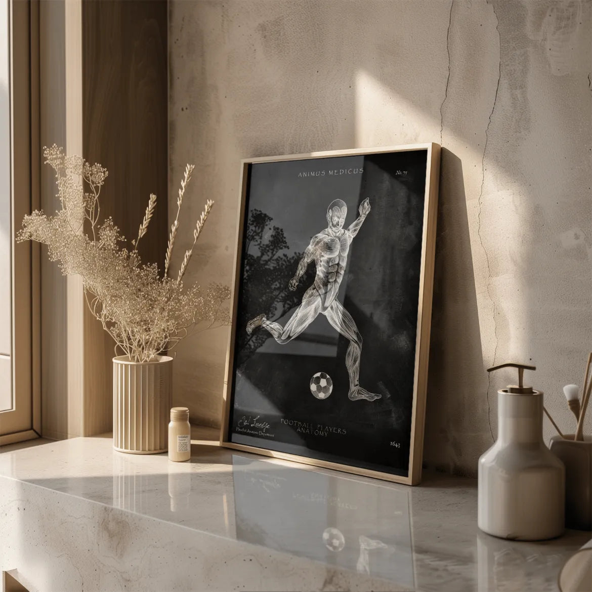 Fußball Anatomie Poster - Chalkboard - Animus Medicus GmbH
