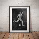 Fußball Anatomie Poster - Chalkboard - Animus Medicus GmbH