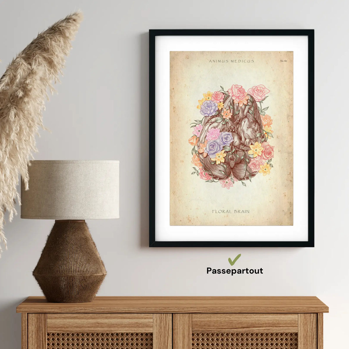Gehirn mit Blumen - Animus Medicus GmbH