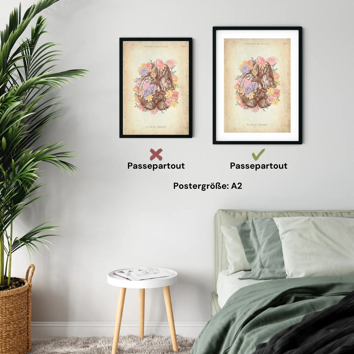 Gehirn mit Blumen - Animus Medicus GmbH