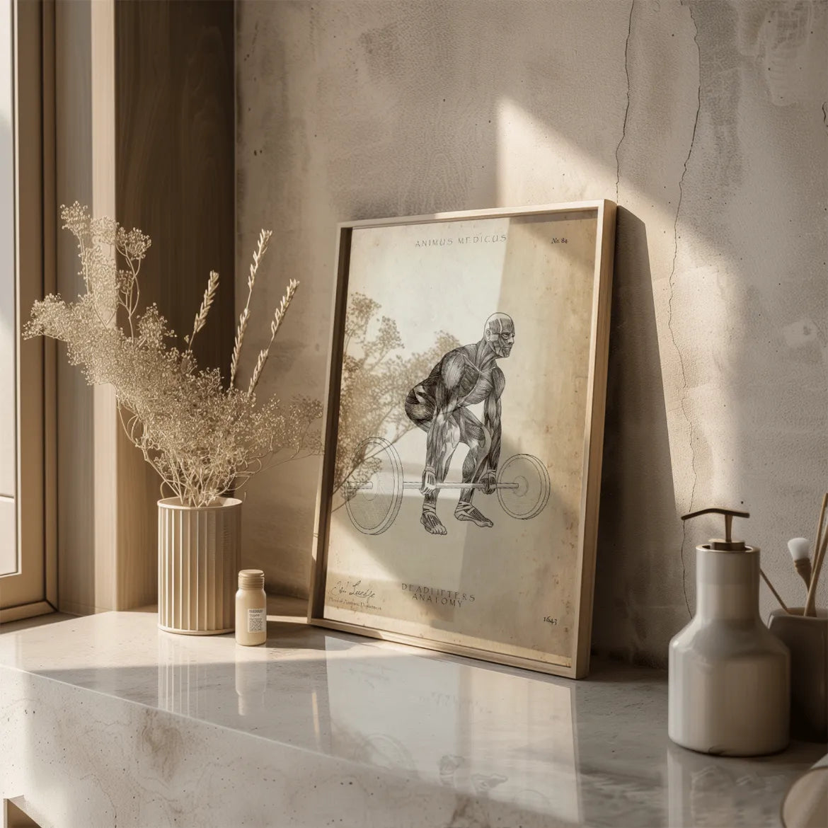 Kreuzheben Anatomie Poster - Animus Medicus GmbH