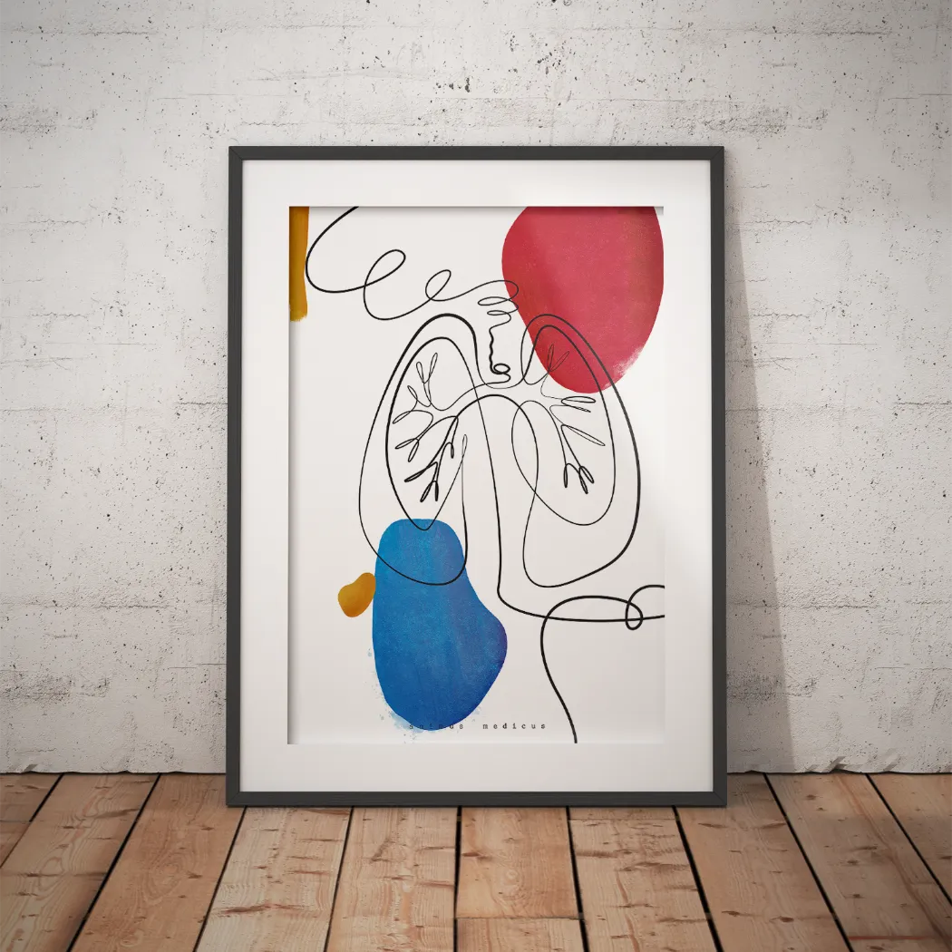 Lungen Anatomie - Abstrakt - Animus Medicus GmbH