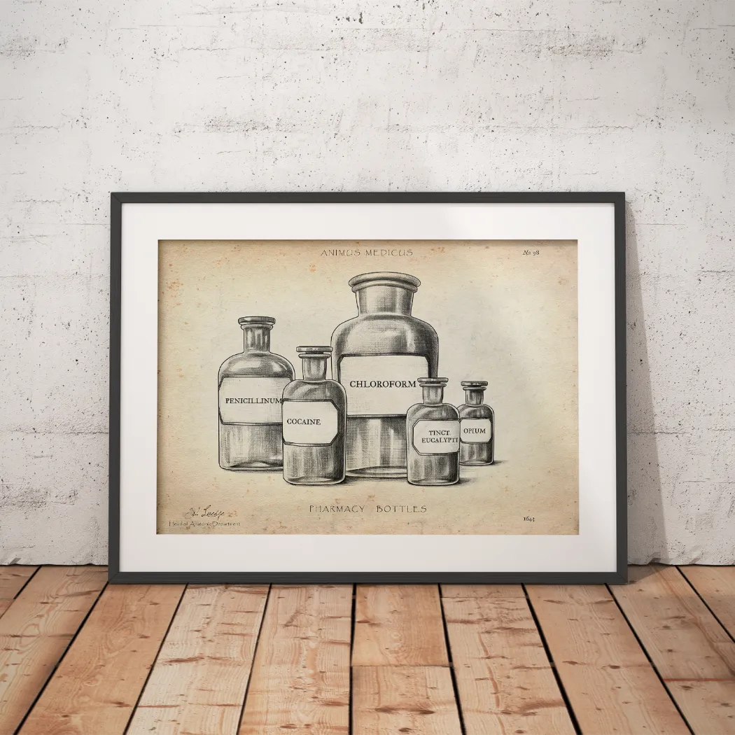 Pharmazie Fläschchen Poster - Animus Medicus GmbH