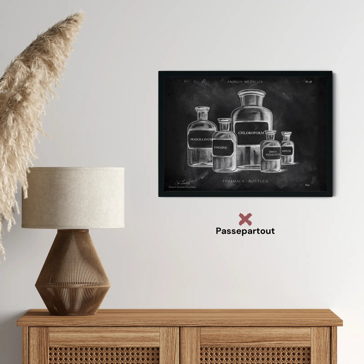 Pharmazie Fläschchen Poster - Chalkboard - Animus Medicus GmbH