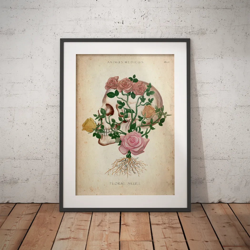 Schädel mit Blumen - Animus Medicus GmbH