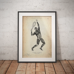 Tennis Anatomie Poster - Animus Medicus GmbH