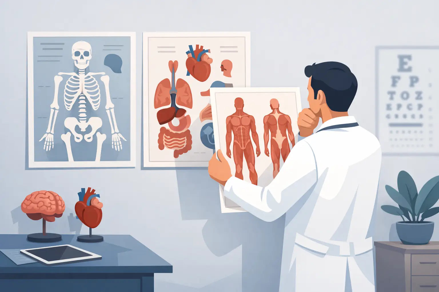 Anatomieposter für Arztpraxis richtig wählen