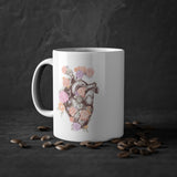 Flowers Heart Cup