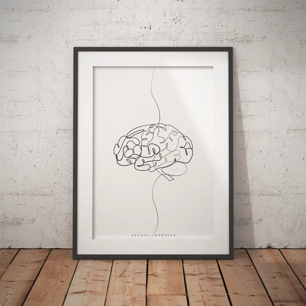Hersenen Anatomie Minimalistisch
