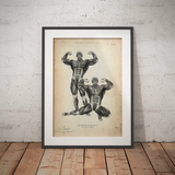 Bodybuilder Anatomie Poster