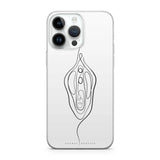 Vulva minimalistisch - telefoonhoesje