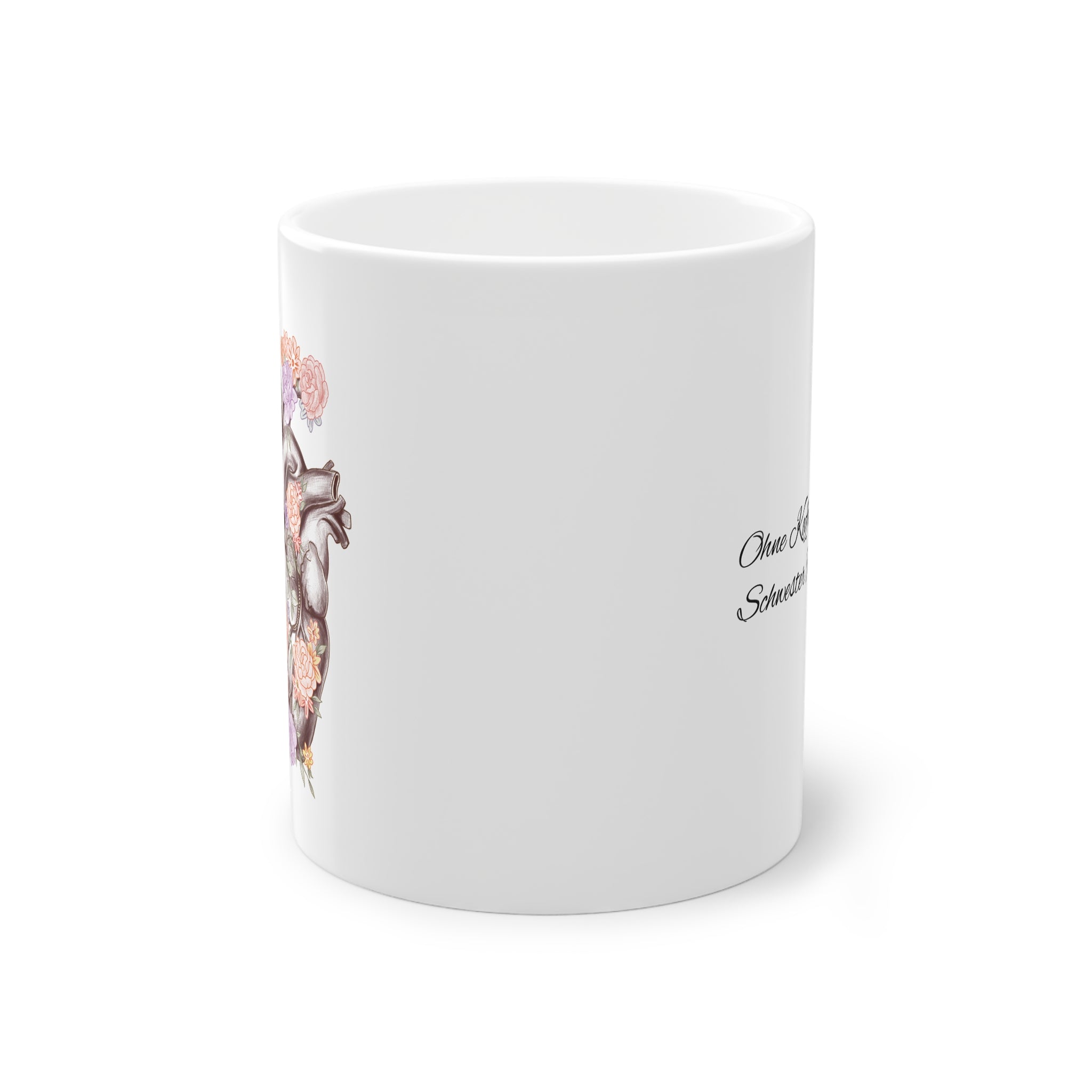 Flowers Heart Cup