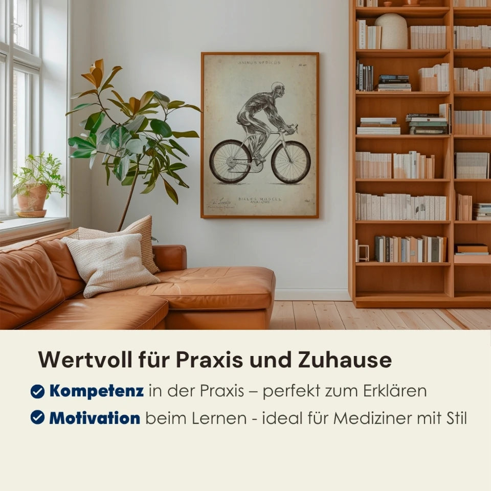 Rennrad Fahrer Anatomie - Animus Medicus
