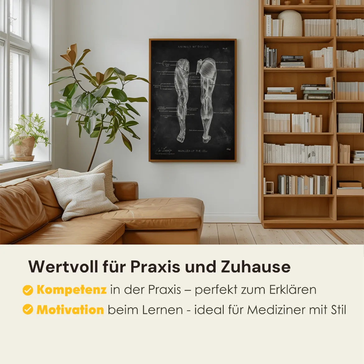 Beenspieren Anatomie - Chalkboard