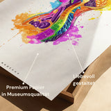 Thorax in sagittale doorsnede - Rainbow