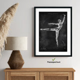 Ballet anatomie Poster - schoolbord