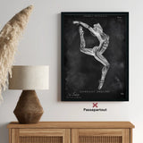 Gymnastiek anatomie Poster II - schoolbord