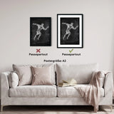 Runner anatomie Poster - schoolbord