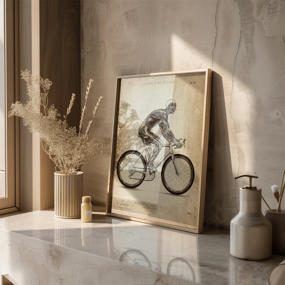 Rennrad Fahrer Anatomie - Animus Medicus