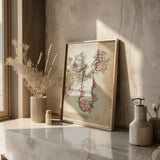 Nier en blaas met bloemen