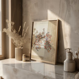 Long met bloemen