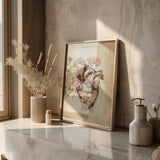 Hart met bloemen