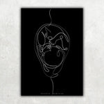 Fetus Anatomie Minimalist Dark - Animus Medicus GmbH