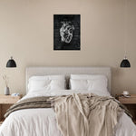 Herz Anatomie Chalkboard - Leinwand - Animus Medicus GmbH