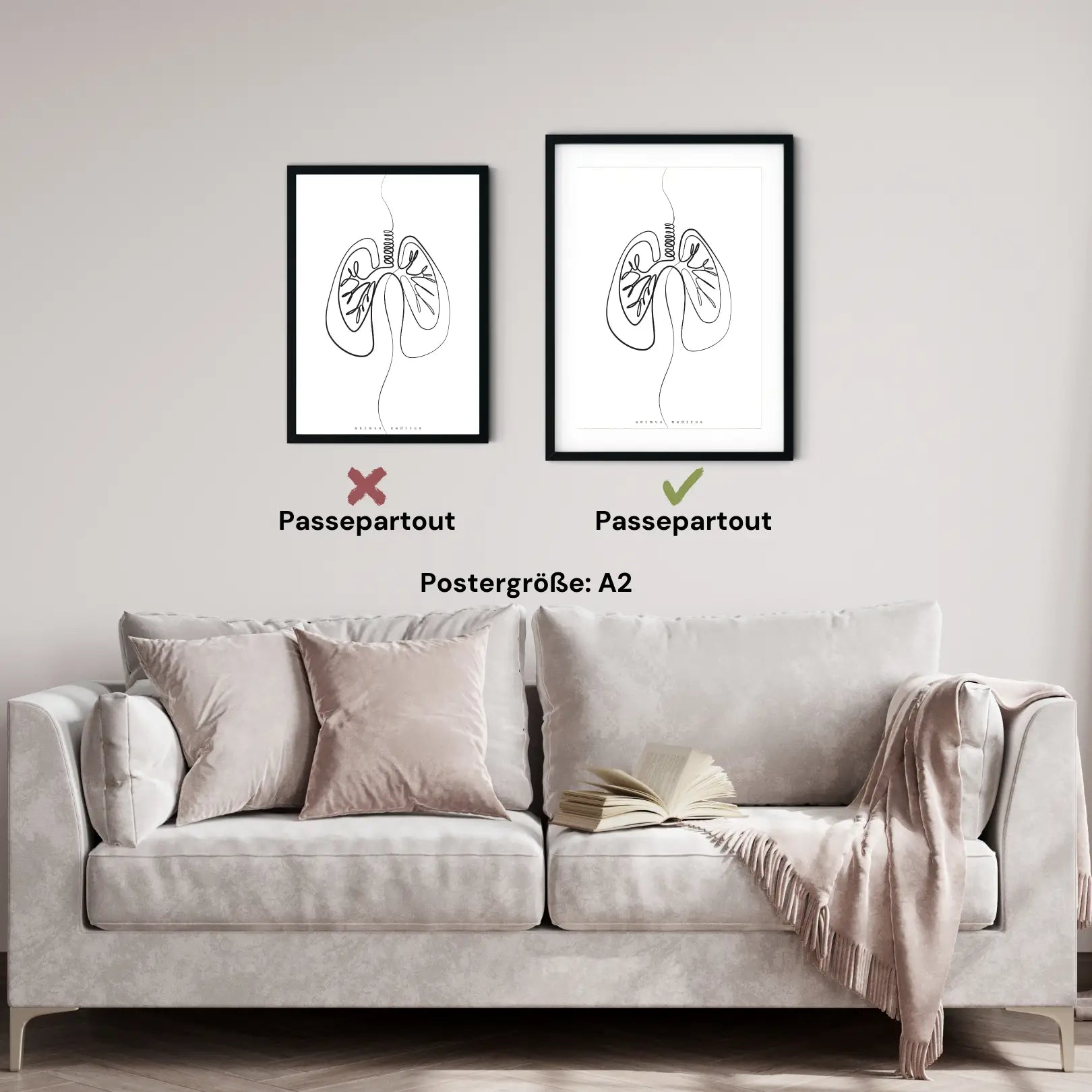 Lungen Anatomie Minimalist - Animus Medicus GmbH