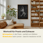 Tennis Anatomie Poster - Chalkboard - Animus Medicus GmbH