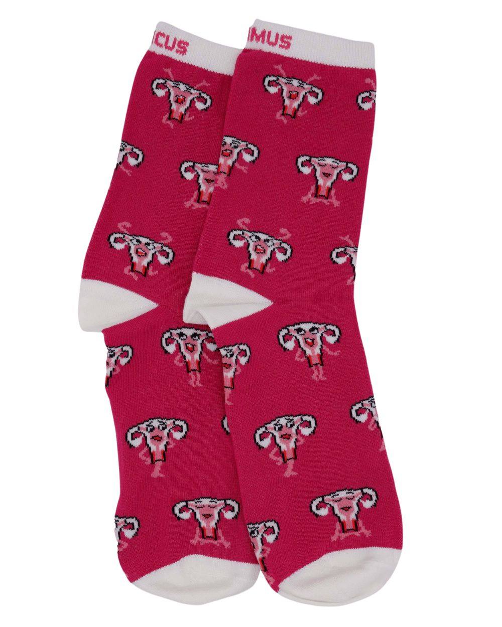 Uterus Anatomie Socken aus Bio-Baumwolle - Animus Medicus GmbH